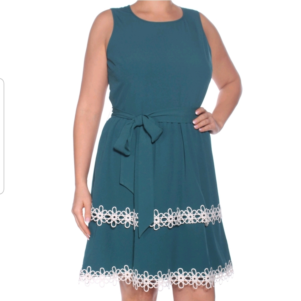 🆕 MAISON JULES Tiered Fit/Flare Sleeveless Dress